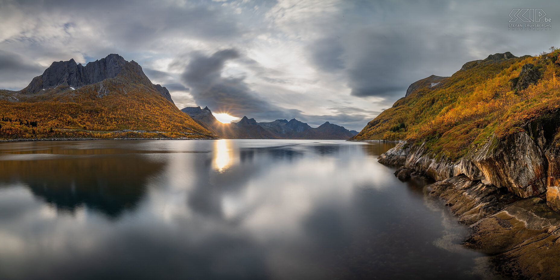 Senja - Mefjordbotn - Zonsondergang  Stefan Cruysberghs